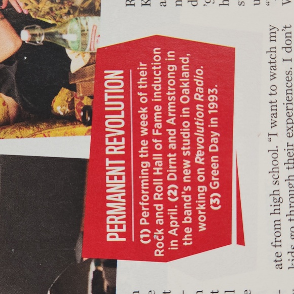 GREEN DAY ROLLING STONE MAGAZINE ISSUE 1270, SEPT 22, 2016 VG+ Cond - Picture 13 of 17